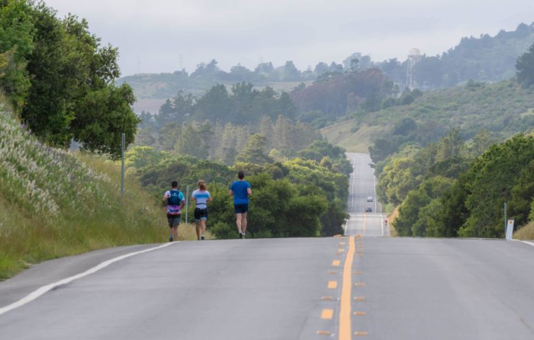 Ashley and crew did the first half to the Alactraz bike and then biked back to Portola Valley and the rest of the course was up in the Peninsula