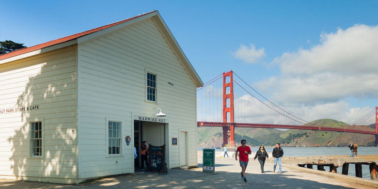 Warming Hut on the run course, photo by Golden Gate National Parks Conservancy