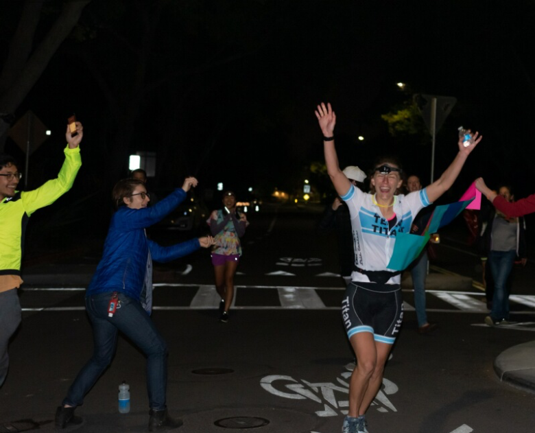 Completing the 140.6 mile mission!